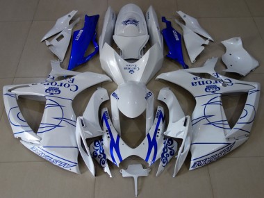 Online Blanco Azul Corona Alstare Carenado Moto Suzuki GSXR 600 / GSXR 750 2006-2007