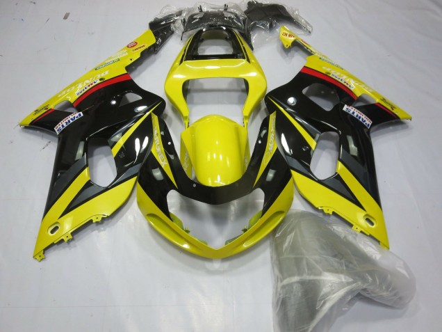 Online Amarillo Gris Negro Brillante Carenado Moto Suzuki GSXR 600 / GSXR 750 2001-2003