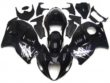 Online Negro Brillante Plata Calcomanías Carenado Moto Suzuki GSXR 1300 1996-2007