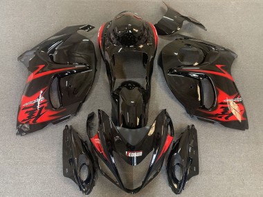 Online Negro Brillante Rojo Logo Carenado Moto Suzuki GSXR 1300 2008-2020