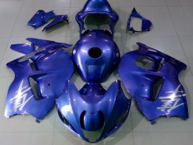 Online Azul Brillante Plata Logo Carenado Moto Suzuki GSXR 1300 1996-2007
