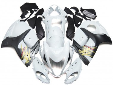 Online Blanco Brillante Plata Estilo Carenado Moto Suzuki GSXR 1300 2008-2020