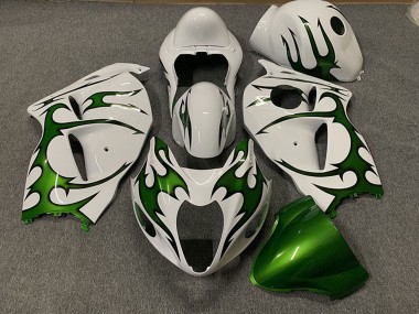 Online Blanco Verde Llama Carenado Moto Suzuki GSXR 1300 1996-2007