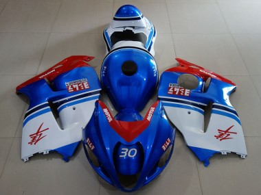 Online Azul Blanco Rojo Carenado Moto Suzuki GSXR 1300 1996-2007