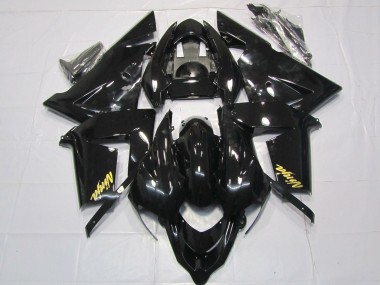 Online Negro Brillante Oro Carenado Moto Kawasaki ZX10R 2004-2005