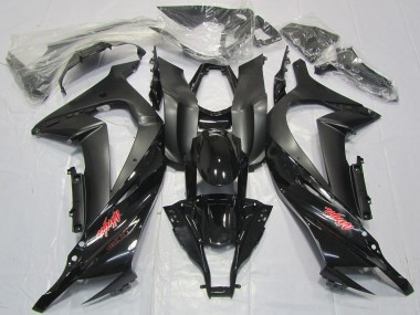 Online Negro Brillante Negro Mate Rojo Calcomanía Carenado Moto Kawasaki ZX10R 2011-2015