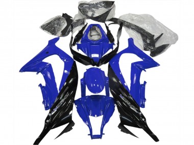 Online Azul Negro Brillante Carenados Moto Kawasaki ZX10R 2011-2015