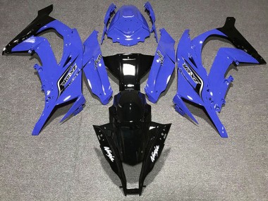 Online Azul Negro Brillante Carenado Moto Kawasaki ZX10R 2011-2015