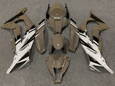 Online Brown Blanco Negro Carenado Moto Kawasaki ZX10R 2011-2015