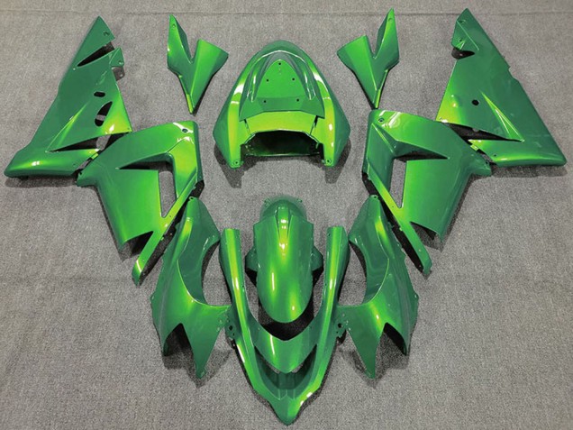 Online Verde Brillante Carenado Moto Kawasaki ZX10R 2004-2005