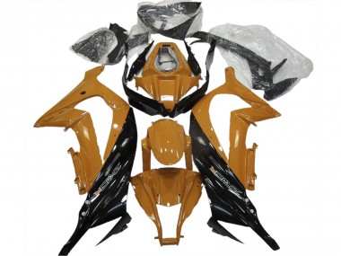 Online Naranja Oscuro Negro Brillante Carenado Moto Kawasaki ZX10R 2011-2015