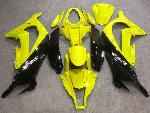 Online Amarillo Negro Brillante Carenado Moto Kawasaki ZX10R 2016-2020