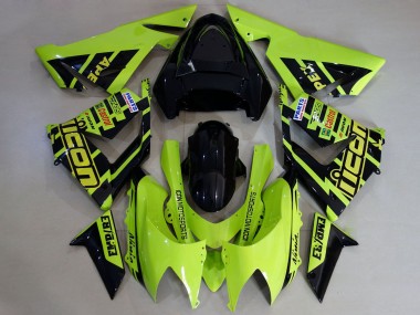 Online Alta Visibilidad Amarillo Negro Carenado Moto Kawasaki ZX10R 2004-2005