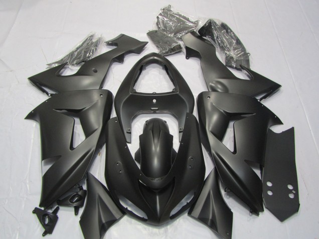 Online Negro Mate Carenado Moto Kawasaki ZX10R 2006-2007