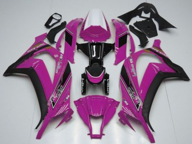 Online Blanco Rosa Negro Brillante OEM Estilo Carenado Moto Kawasaki ZX10R 2011-2015