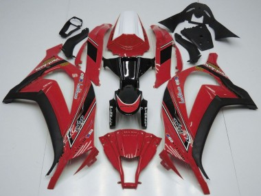 Online Blanco Rojo Negro Brillante OEM Estilo Carenado Moto Kawasaki ZX10R 2011-2015