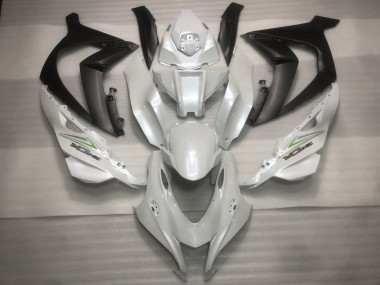 Online Blanco Perla Negro Verde Carenado Moto Kawasaki ZX10R 2016-2020