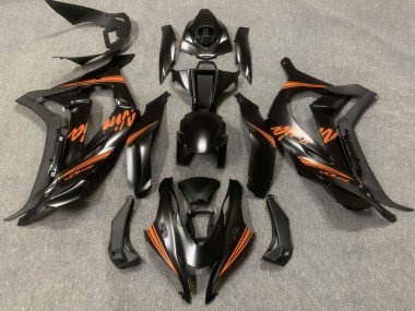 Online Negro Mate Naranja Ninja Carenado Moto Kawasaki ZX10R 2016-2020