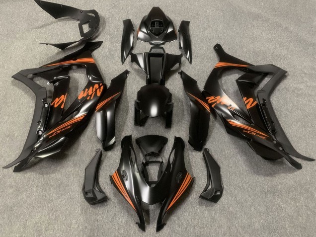 Online Negro Mate Naranja Ninja Carenado Moto Kawasaki ZX10R 2016-2020