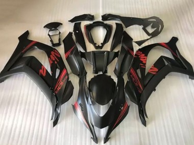Online Negro Mate Rojo Ninja Carenado Moto Kawasaki ZX10R 2016-2020