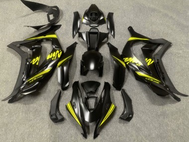 Online Negro Mate Amarillo Ninja Carenado Moto Kawasaki ZX10R 2016-2020
