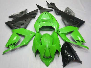Online Lleno Verde Carenado Moto Kawasaki ZX10R 2004-2005