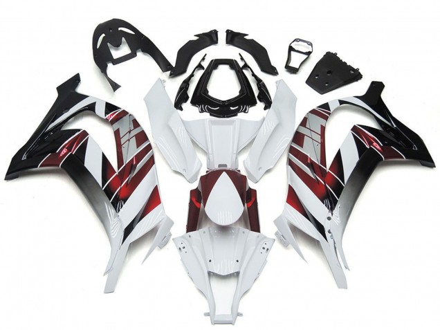 Online Blanco Rojo Negro Carenado Moto Kawasaki ZX10R 2016-2020