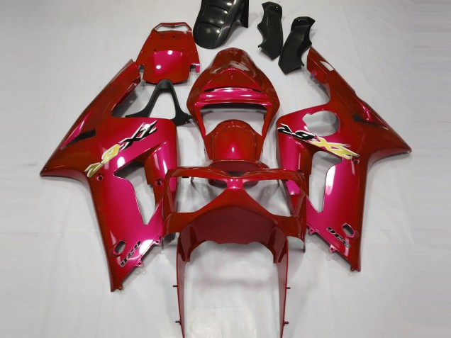 Online Rojo Carenados Moto Kawasaki ZX6R 2003-2004