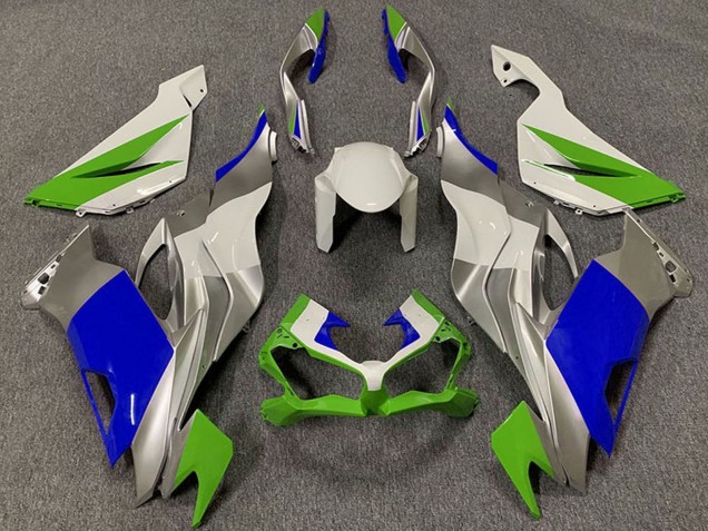 Online Blanco Plata Verde Azul Carenado Moto Kawasaki ZX6R 2019-2022