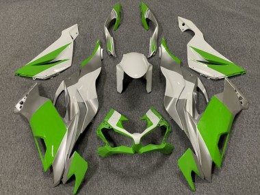 Online Blanco Plata Verde Carenado Moto Kawasaki ZX6R 2019-2022