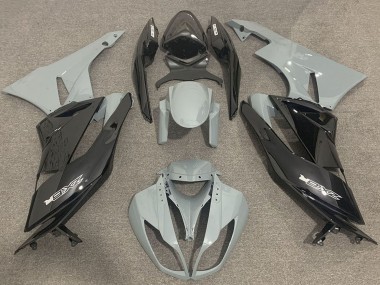 Online Gris Negro Brillante Carenado Moto Kawasaki ZX6R 2009-2012