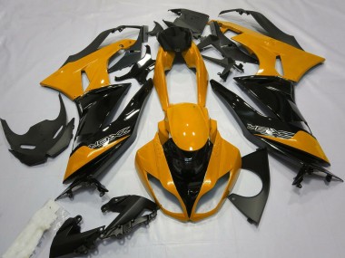 Online Naranja Negro Brillante Carenado Moto Kawasaki ZX6R 2009-2012