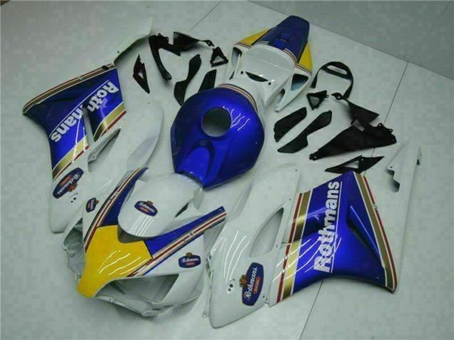 Online Blanco Azul Amarillo Rothmans Carenados Moto Honda CBR1000RR 2004-2005