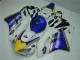 Online Blanco Azul Amarillo Rothmans Carenados Moto Honda CBR1000RR 2004-2005