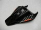 Online Negro Brillante Rojo Llama Carenado Moto Honda CBR1000RR 2004-2005