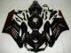 Online Negro Brillante Rojo Llama Carenado Moto Honda CBR1000RR 2004-2005