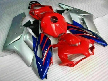 Online Plata Rojo Azul Negro Raya Carenado Moto Honda CBR1000RR 2004-2005
