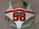 Online Blanco Rojo Amarillo San Carlo 58 Carenado Moto Honda CBR1000RR 2004-2005