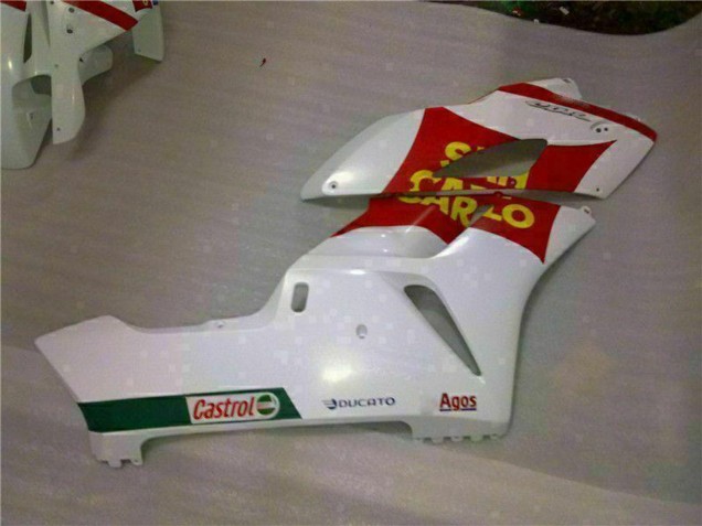Online Blanco Rojo Amarillo San Carlo 58 Carenado Moto Honda CBR1000RR 2004-2005