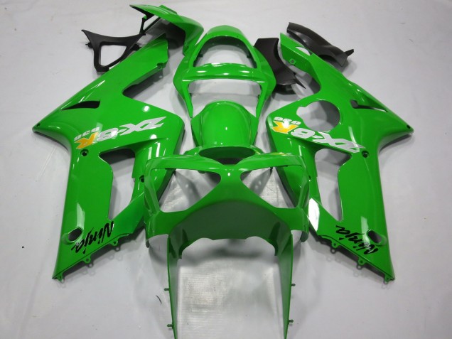 Online Verde OEM Estilo Carenado Moto Kawasaki ZX6R 2003-2004