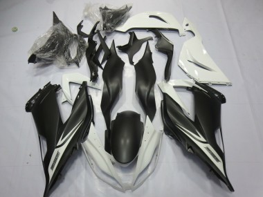 Online Blanco Negro Mate Carenado Moto Kawasaki ZX6R 2013-2018