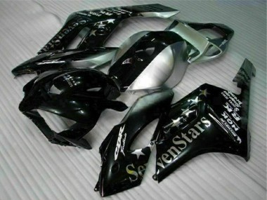 Online Plata Negro Brillante SevenStars Carenado Moto Honda CBR1000RR 2004-2005