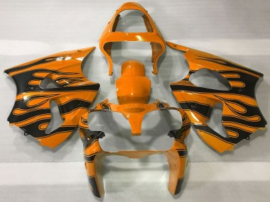 Online Naranja Negro Llama Carenado Moto Kawasaki ZX6R 2000-2002