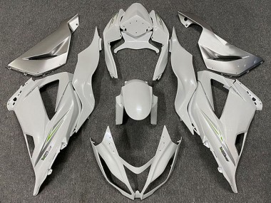 Online Blanco Perla Verde Carenado Moto Kawasaki ZX6R 2013-2018
