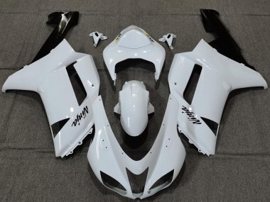 Online Plain Blanco Gloss Carenado Moto Kawasaki ZX6R 2007-2008
