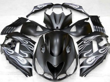Online Negro Mate Plata Llama Carenado Moto Kawasaki ZX14R 2006-2011