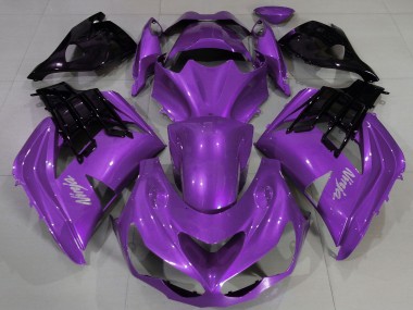 Online Carenado Moto Kawasaki ZX14R ZZR1400 2012-2024 - Púrpura Negro