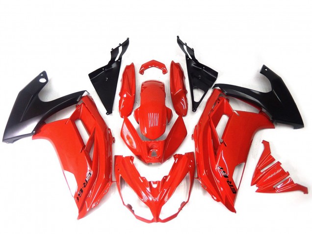 Online Rojo Negro Brillante Carenado Moto Kawasaki ER6F 2012-2014