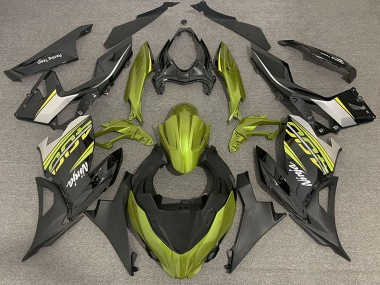 Online Amarillo Líquido Negro Brillante Negro Mate OEM Estilo Carenado Moto Kawasaki Ninja 400 2018-2024