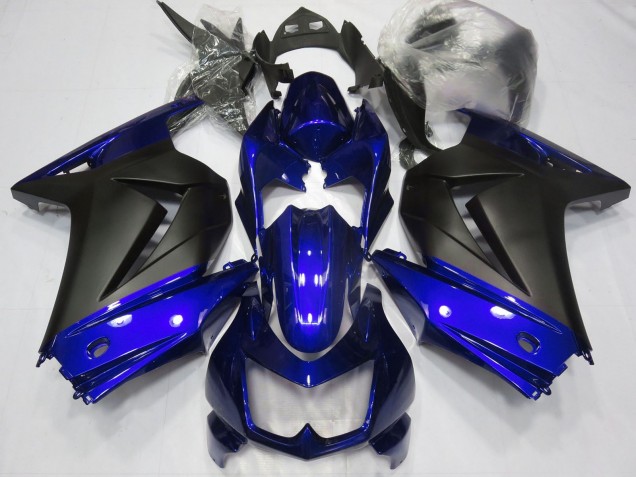 Online Azul Negro Mate Carenado Moto Kawasaki Ninja 250 2008-2012